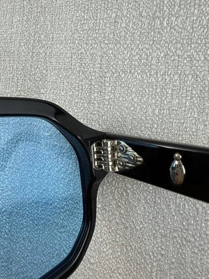 JACQUES MARIE MAGE CHALLENGER JMMCG6D BLACK FRAME BLUE LENSES 155-171 FROM JAPAN