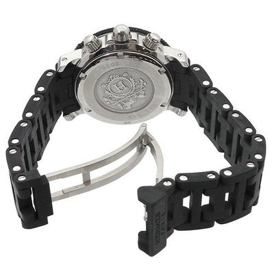 HERMES CLIPPER DIVER CL2 315 CHRONOGRAPH LADIES WRISTWATCH DATE DISPLAY, BLACK