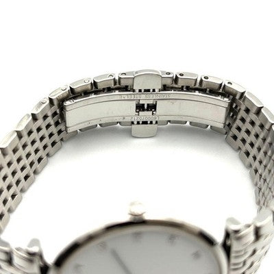 LONGINES LA GRANDE CLASSIQUE L4.709.4 DIAMOND SILVER DIAL SS QUARTZ WATCH USED