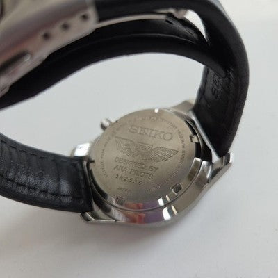 SEIKO ANA PILOT WATCH 7S26-0620 SBRS00F AUTOMATIC BLACK DIAL LIMITED RARE MODEL