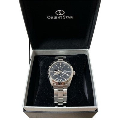 ORIENT STAR RK-AY0001B MOON PHASE WATCH, COMPLETE WITH ALL ACCESSORIES.