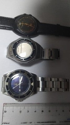 JUNGHANS MEGA STAR CASIO WEBCEPTOR ELGIN MEN'S WRISTWATCH FOR PARTS NOT WORKING