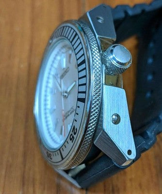 SEIKO WHITE SAMURAI 7S35-00B0 AUTOMATIC DIVER WATCH RARE JDM MODEL SET