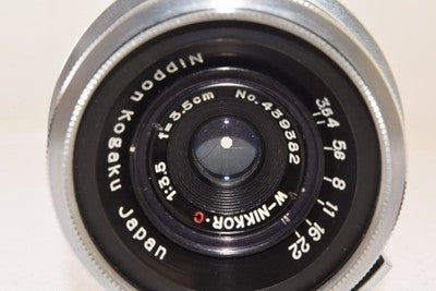NIKON W-NIKKOR・C 3.5CM 35MM F3.5 S-MOUNT INTERCHANGEABLE LENS FOR NIKON S.
