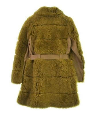 CHLOE WOMEN SHEARLING SHEEPSKIN COAT BROWN SIZE 34 XXS ZIP ITALY PRE OWNED