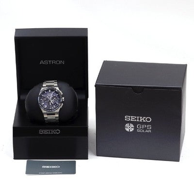 Seiko Astron Nexter SBXC109 5X53-0BR0 GPS Solar Quartz Blue Dial 42mm /w Box