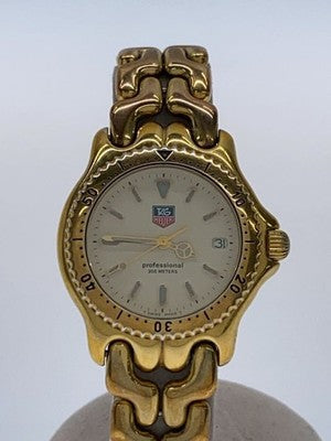 TAG HEUER QUARTZ ANALOG WRISTWATCH S94.013K STAINLESS STEEL MEN'S WATCH USED