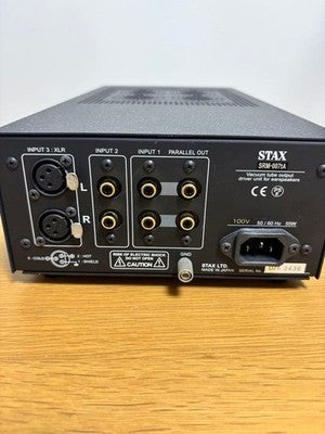 STAX SRM-007TA TUBE HEADPHONE AMPLIFIER DRIVER UNIT XLR RCA INPUT JAPAN