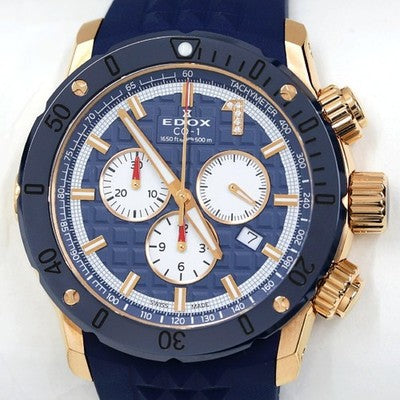 Edox Chronoffshore-1 10221-37RBU9-BUIDR9 Chronograph Quartz Ltd 300pcs w/ Box