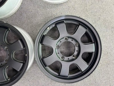SUZUKI JIMNY SJ30 JA11 JA71 JB23 JB64 16-INCH MATTE BLACK WHEELS SET OF 4