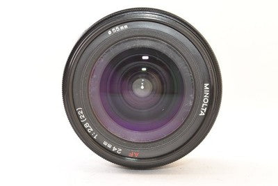 MINOLTA AF 24MM F2.8 LIGHTWEIGHT AND COMPACT WIDE-ANGLE PRIME LENS AS IS