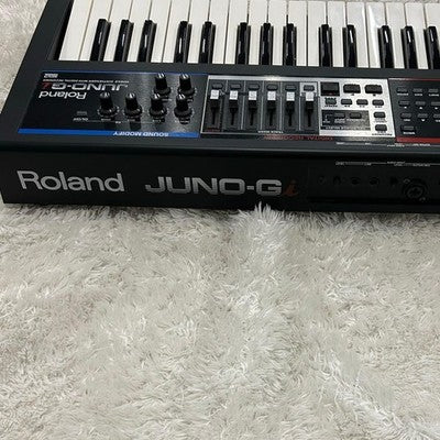 ROLAND JUNO-GI 61-KEY SYNTHESIZER W/ AC ADAPTER HEADPHONES PEDAL  AS IS