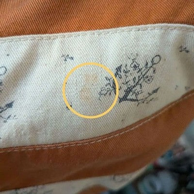 KAPITAL SNUFKIN BAG PATCHWORK ANCHOR MONOGRAM BORDER CAMEL CREAM UNUSED