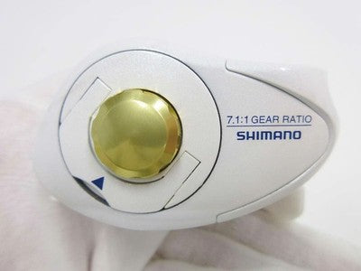 SHIMANO CHINUMATIC 1001 SP WITH SPARE SPOOL REEL FOR BLACK SEA BREAM WHITE AS IS