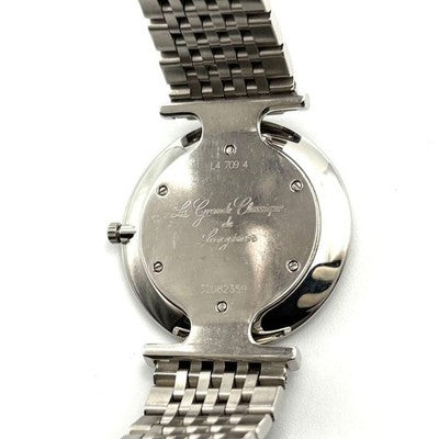 LONGINES LA GRANDE CLASSIQUE L4.709.4 DIAMOND SILVER DIAL SS QUARTZ WATCH USED