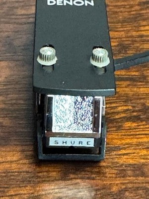 SHURE V15 TYPE III MM CARTRIDGE WITH GENUINE STYLUS, WORKING, W/ DENON HEADSHELL