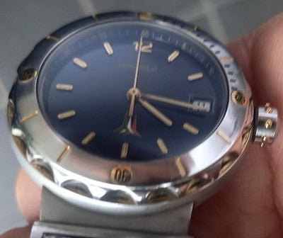 EBERHARD FLY MATIC FRECCE TRICOLORI 42007 AUTOMATIC BLUE DIAL PILOT WATCH