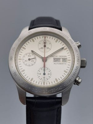 PORSCHE DESIGN BY ETERNA 6605.41 DAY DATE CHRONOGRAPH MENS WATCH STAINLESS STEEL
