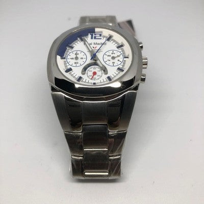 VICEROY REAL MADRID CHAMPIONS WATCH SILVER ANALOG EXCELLENT CONDITION　FROM JAP