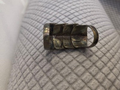 VIVIENNE WESTWOOD EARLY MODEL ARMOR RING, SIZE M,  FROM JAPAN