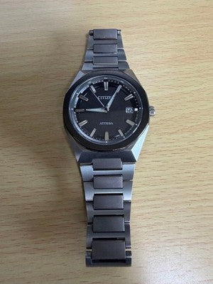 CITIZEN ACT LINE CB3044-55E ECO DRIVE RADIO SOLAR TITANIUM JAPAN WATCH