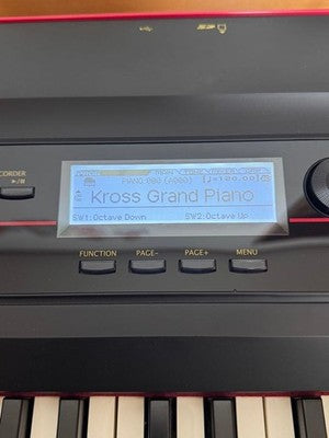 KORG KROSS-88 88-KEY MUSIC WORKSTATION SYNTHESIZER TESTED W/AC ADAPTER JAPAN