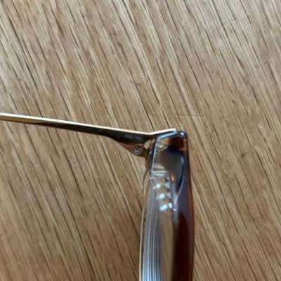 JACQUES MARIE MAGE ANGELI JMMA 11L BROWN ROUND FRAME GLASSES CASE JAPAN