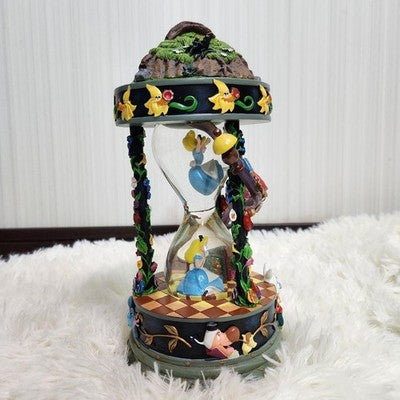 ALICE IN WONDERLAND SNOW GLOBE MUSIC BOX 26.5CM DISNEY STORE 25TH USED