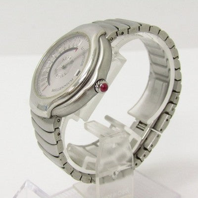 DUNHILL MILLENNIUM LONGITUDE BB8013 AUTOMATIC SILVER SS WRISTWATCH