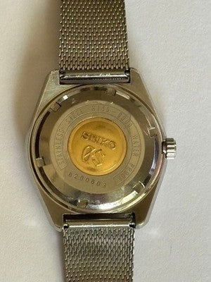 GRAND SEIKO 6145-8000 HI BEAT 36000 VINTAGE 1968 OVERHAULED SILVER MESH BAND GS