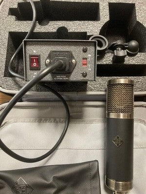 TELEFUNKEN TF47 TUBE CONDENSER MICROPHONE POWER SUPPLY FULL SET UNUSED