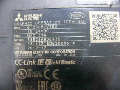 MITSUBISHI GT2508-VTBD TOUCH SCREEN PANEL GT2508VTBD USED