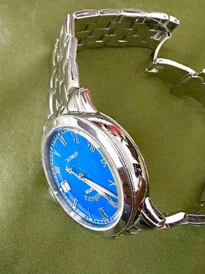 KRIEGER GIGANTIUM K3003 AUTOMATIC WATCH BLUE DIAL ROMAN NUMERALS LIMITED 3000