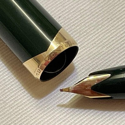 Montblanc Meisterstuck No.12 Fountain Pen Green Used Tested Rare Color 1960s