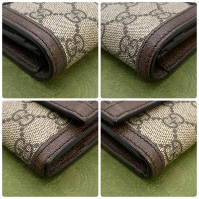GUCCI OPHIDIA SHERRY GG SUPREME LONG WALLET - W/ BOX MEN'S ACCESSORIES