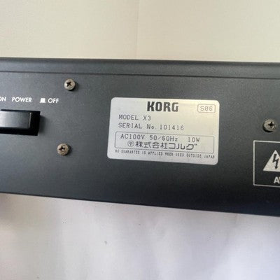KORG X3 MUSIC SYNTHESIZER KEYBOARD TESTED WORKING W/ CASE MANUAL FROM JAPAN