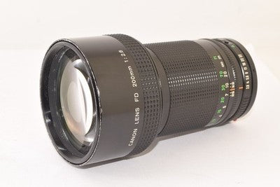 CANON NEW FD 200MM F2.8 IF LATE MODEL LARGE-APERTURE TELEPHOTO LENS AS IS