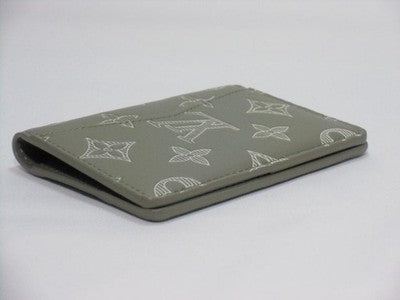 LOUIS VUITTON ORGANIZER POCKET A028 OLIVE GREEN CARD HOLDER WALLET RARE