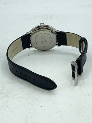 JUNGHANS QUARTZ WATCH 027/3700.00 ANALOG WHITE BLACK STAINLESS STEEL MENS