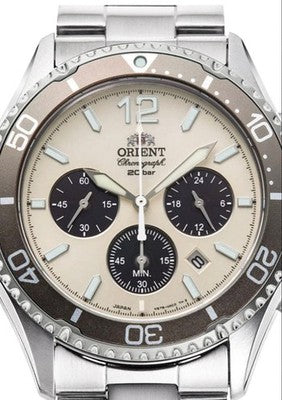 ORIENT MAKO RN TX0209G LIMITED 100 SOLAR CHRONOGRAPH MEN WATCH RARE MODEL