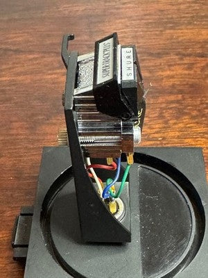 SHURE V15 TYPE III MM CARTRIDGE WITH GENUINE STYLUS, WORKING, W/ DENON HEADSHELL