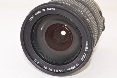 SIGMA 18-200MM F3.5-6.3 DC OS FOR CANON ZOOM LENS FOR PARTS NOT WORKING
