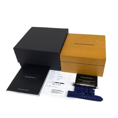PANERAI LUMINOR MARINA PAM01313 W SERIAL AUTOMATIC STAINLESS STEEL BLUE DIAL