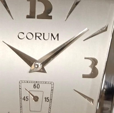CORUM BOUTIQUE TRAPEZE 106.404.20 SILVER DIAL STAINLESS STEEL QUARTZ MENS WATCH