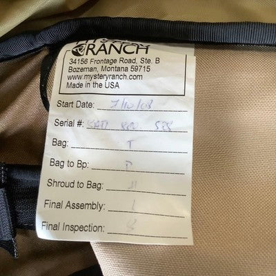 MYSTERY RANCH SATL ASSAULT PACK COYOTE US MILITARY SOCOM ISSUED OLD MODEL