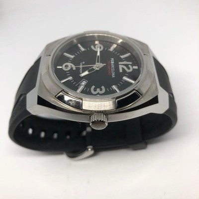 VICEROY FC BARCELONA CHAMPIONS WATCH BLACK & SILVER USED FROM JAPAN SOCCER