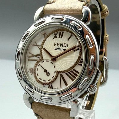 FENDI SELLERIA 8100M QUARTZ WATCH SILVER TONE - BATTERY REPLACED 3/31