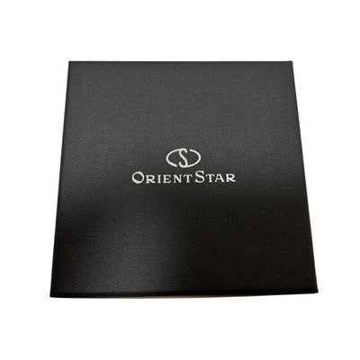 ORIENT STAR RK-AY0001B MOON PHASE WATCH, COMPLETE WITH ALL ACCESSORIES.