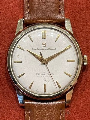 SEIKO LORD MARVEL MEN'S WRISTWATCH EARLY REF.14057 14KGF 1959S ROUND FACE JAPAN