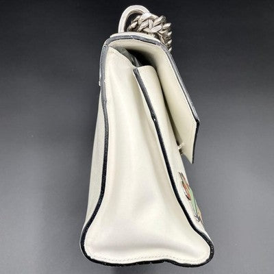PRADA PRADA ROBOT CHAIN SHOULDER BAG WHITE RARE EXCELLENT+++++
